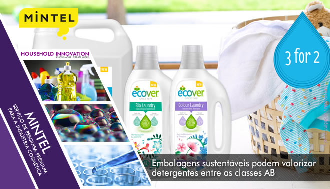 Embalagens sustentáveis podem destacar apelo ecológico para valorizar detergentes entre as classes AB