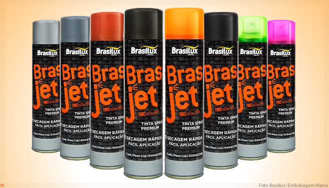 Brasilux relança spray Brasjet em nova embalagem com novo bico aplicador