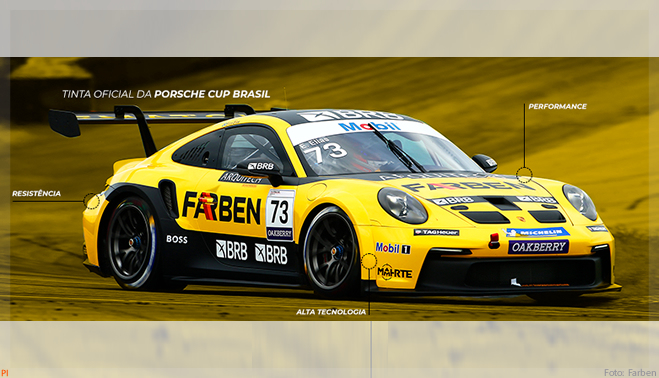 Tintas Farben vai à ForMóbile com lançamentos e carro da Porsche Cup