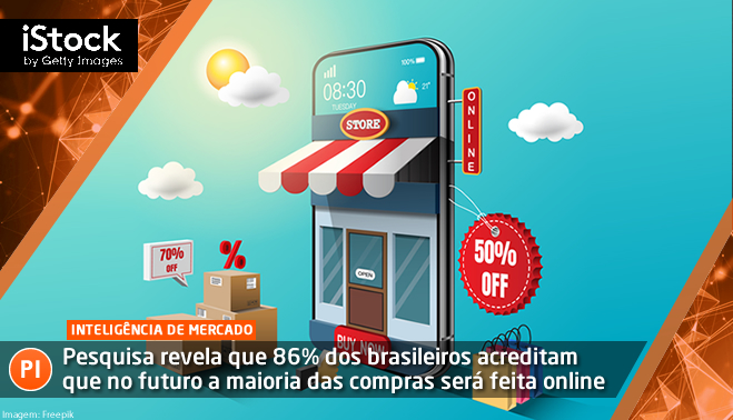 Pesquisa revela que 86% dos brasileiros acreditam que no futuro a maioria das compras será feita online