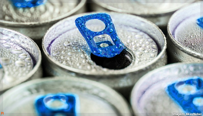 AkzoNobel lança revestimento interno livre de bisfenol para tampas de latas de bebidas