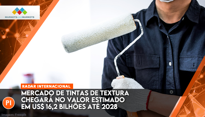 Mercado de tintas de textura chegará no valor estimado em US$ 16,2 bilhões até 2028