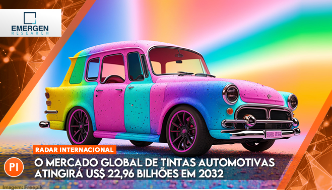 O mercado global de tintas automotivas atingirá US$ 22,96 bilhões em 2032