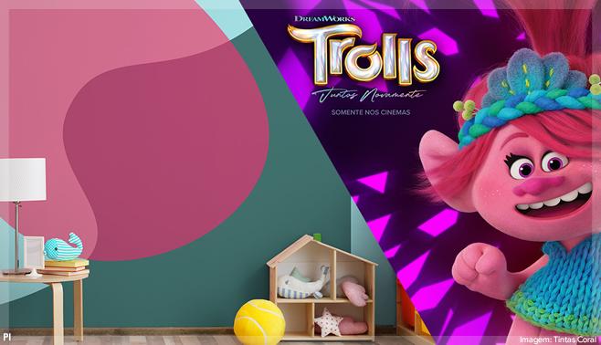 Tintas Coral lança paleta de cores inspirada na animação Trolls 3 – Juntos Novamente
