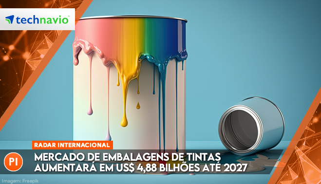 Mercado de embalagens de tintas aumentará em US$ 4,88 bilhões até 2027