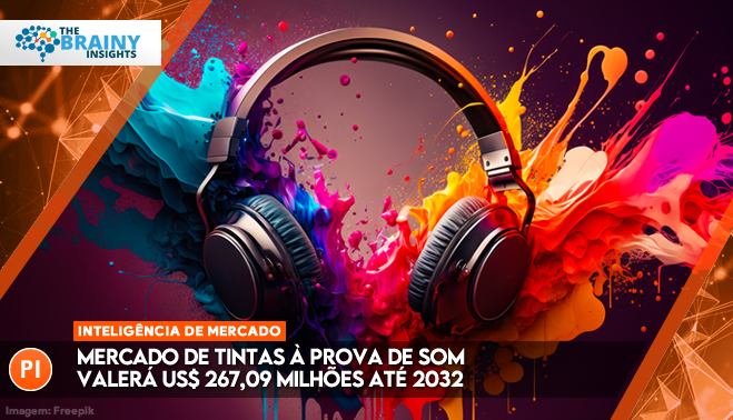 Mercado de tintas à prova de som valerá US$ 267,09 milhões até 2032