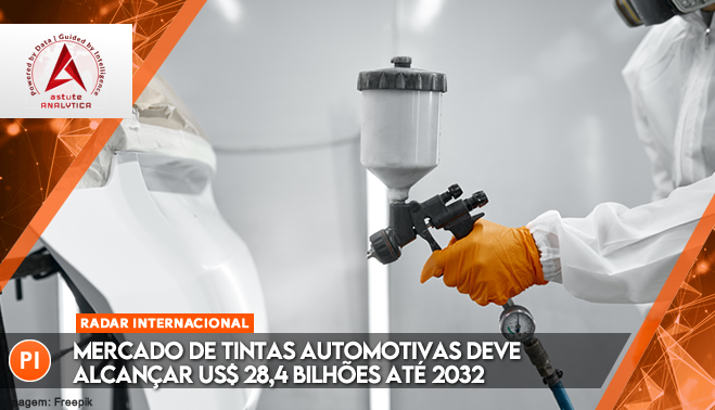 Mercado de tintas automotivas deve alcançar US$ 28,4 bilhões até 2032