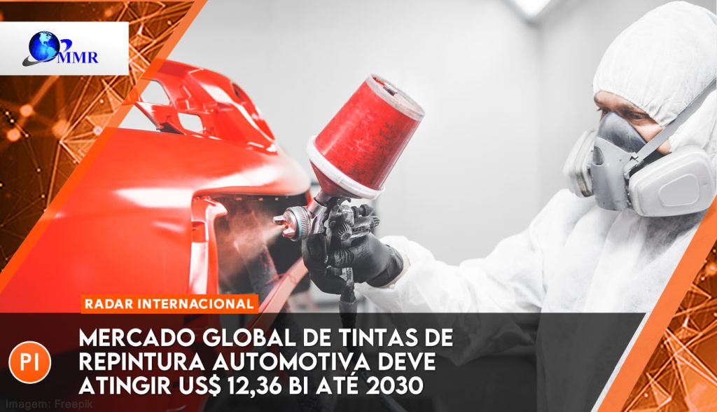 Mercado global de tintas de repintura automotiva deve atingir US$ 12,36 bi até 2030
