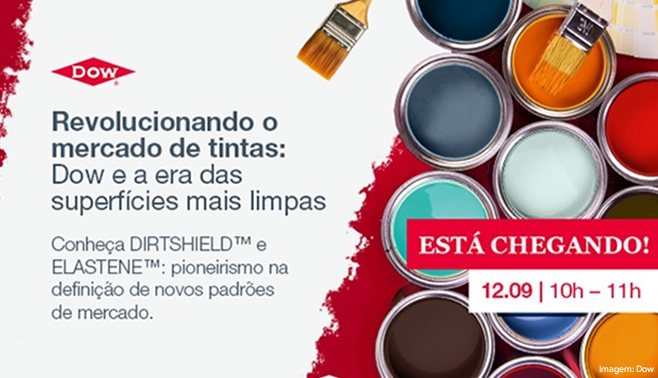 Dow promove webinar gratuito sobre soluções inovadoras e tendências para a indústria de tintas