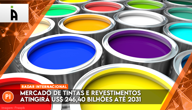 Mercado de tintas e revestimentos atingirá US$ 246,40 bilhões até 2031