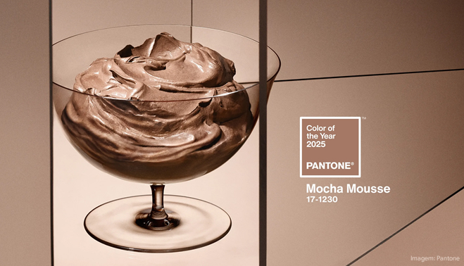 Mocha Mousse é a cor do ano de 2025 da Pantone