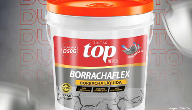 Tintas Top investe em resistência e durabilidade com Borrachaflex