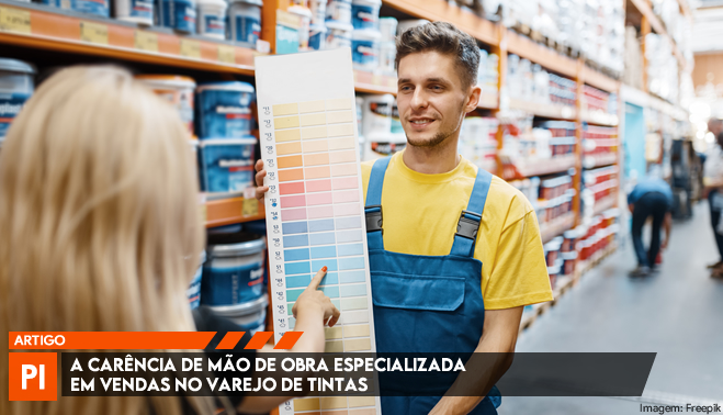 A carência de mão de obra especializada em vendas no varejo de tintas