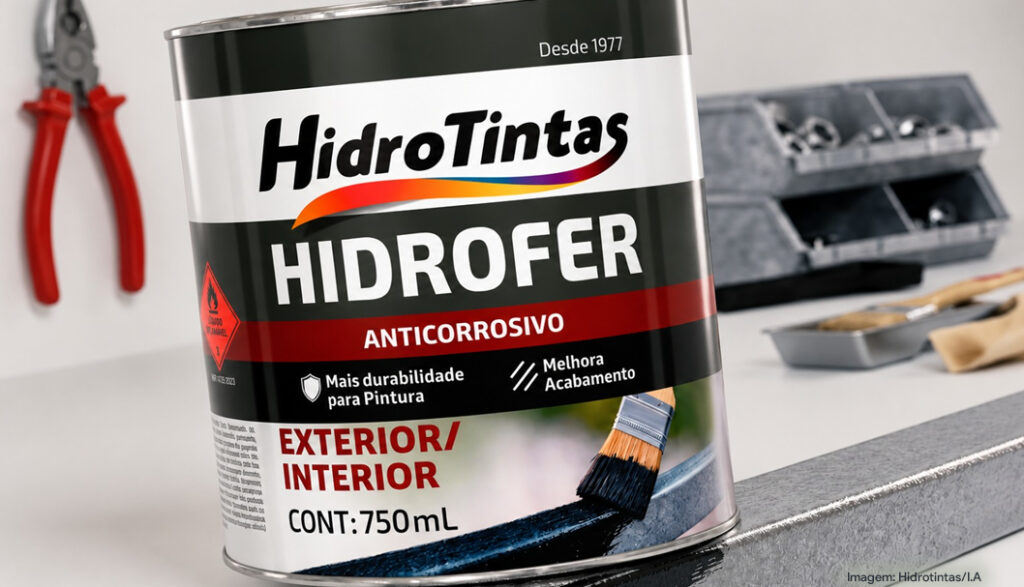 Hidrotintas destaca anticorrosivo para superfícies metálicas